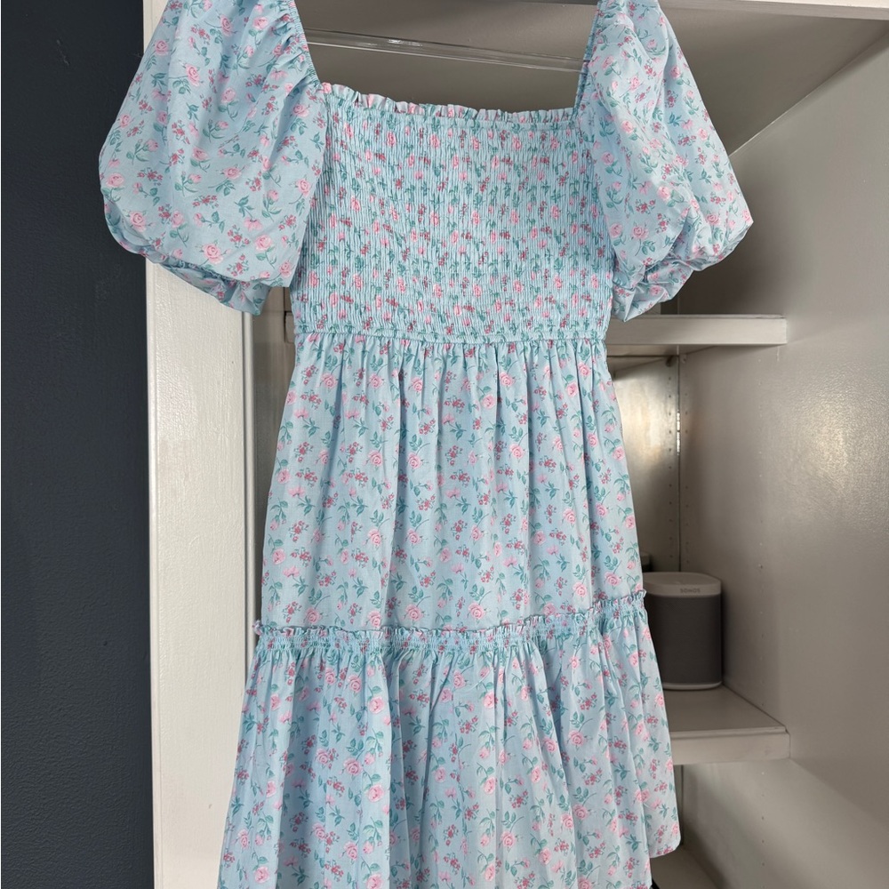 Altar'd State Blue and Pink Floral Top - Picture 2 of 4